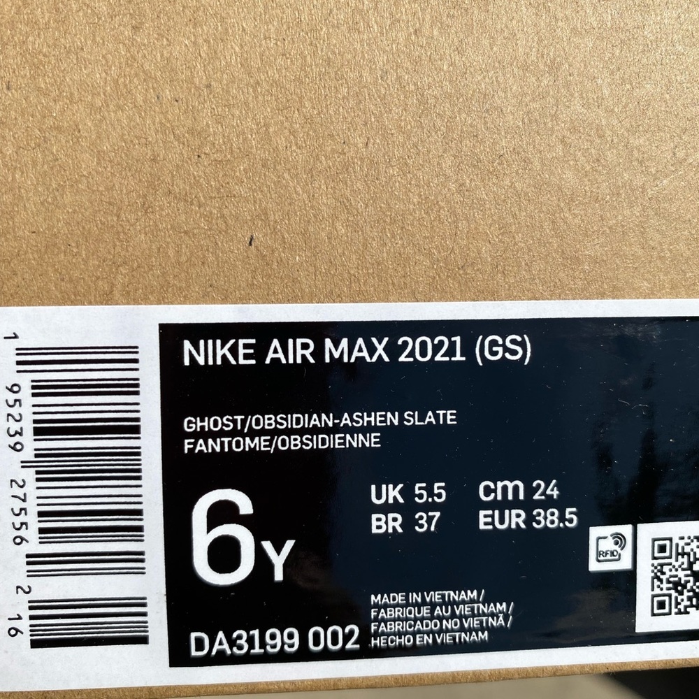 Nike Air Max 2021 Ghost/Obsidian/Ashen Slate Running Shoes Sneakers - Picture 14 of 16